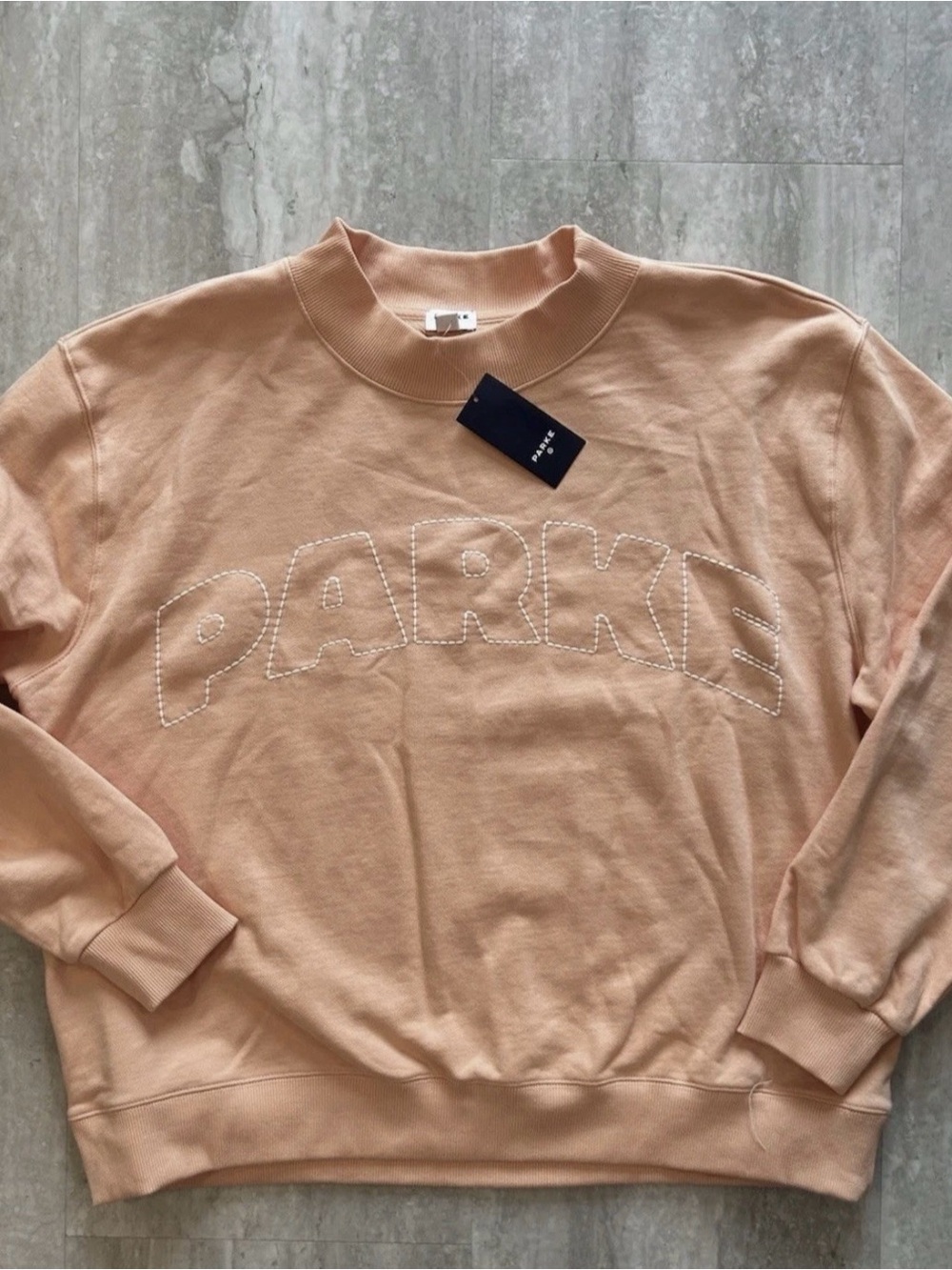 IN HAND Parke sweatshirt x Target - NWT, size S/M, peach orange